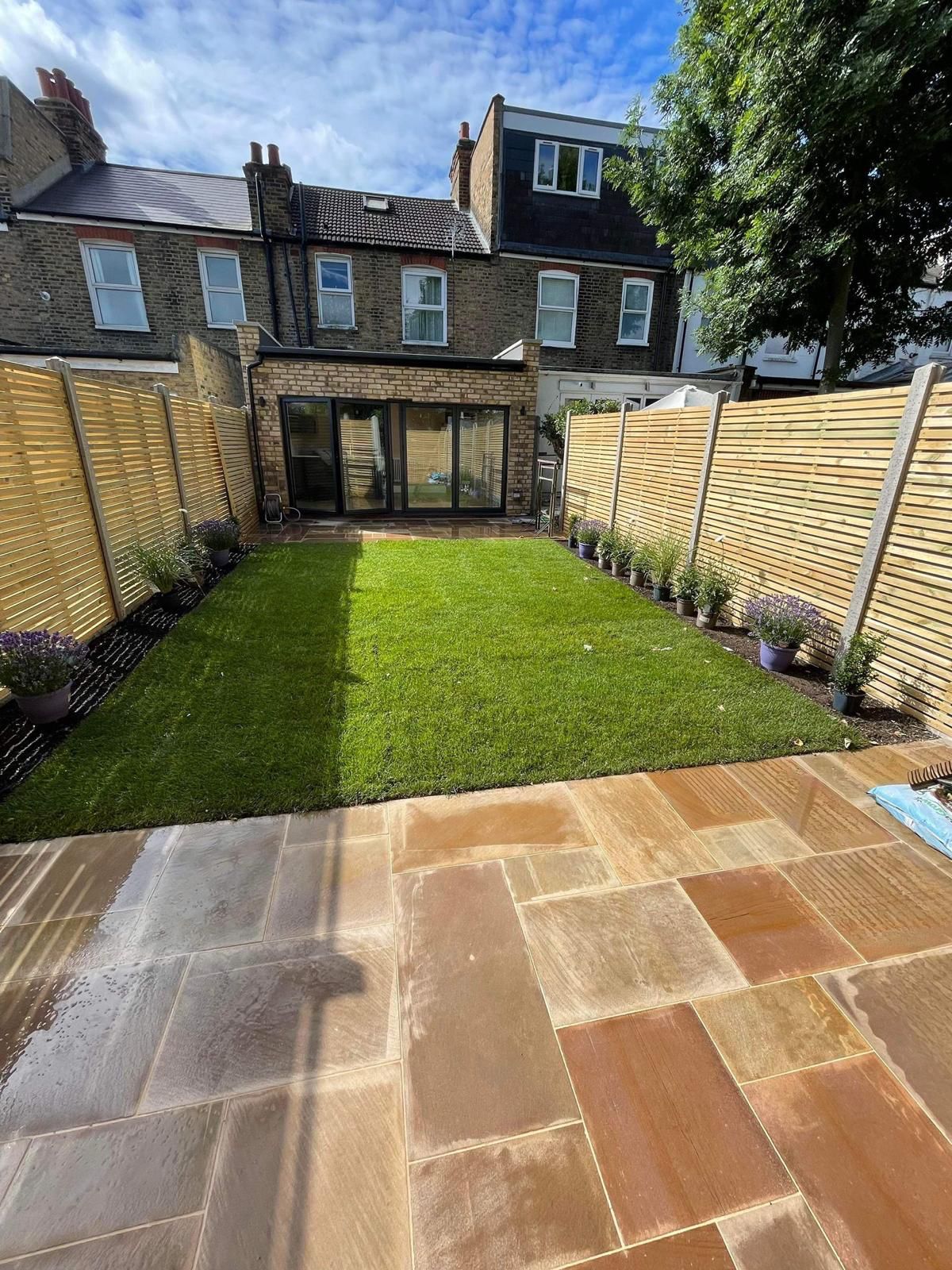 Renovated London garden and rear extension
